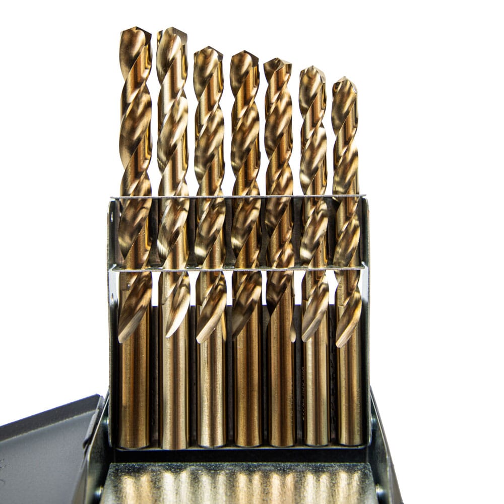 29-Piece 8 Percent Cobalt Drill Bit Set (1/16 in - 1/2 in x 64ths)